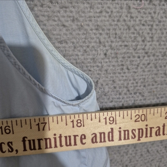 Acne Studios Women's Sleevless Cotton Blue Collered Button Up Top 36 - Picture 8 of 9